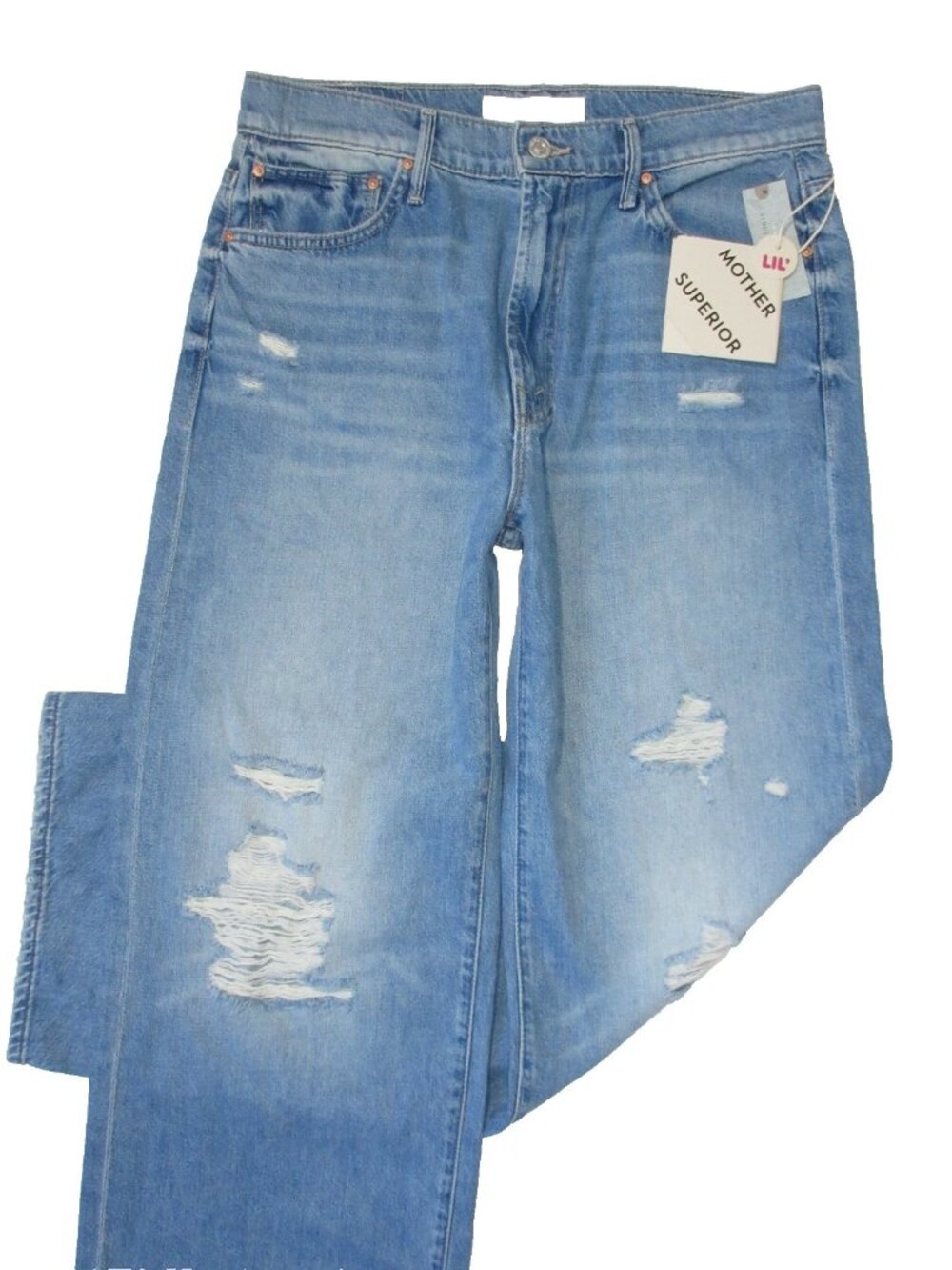 NWT Mother Lil Dodger Sneak in Tomorrow Always Knows Loose Wide Leg Jeans 28 - Picture 4 of 13